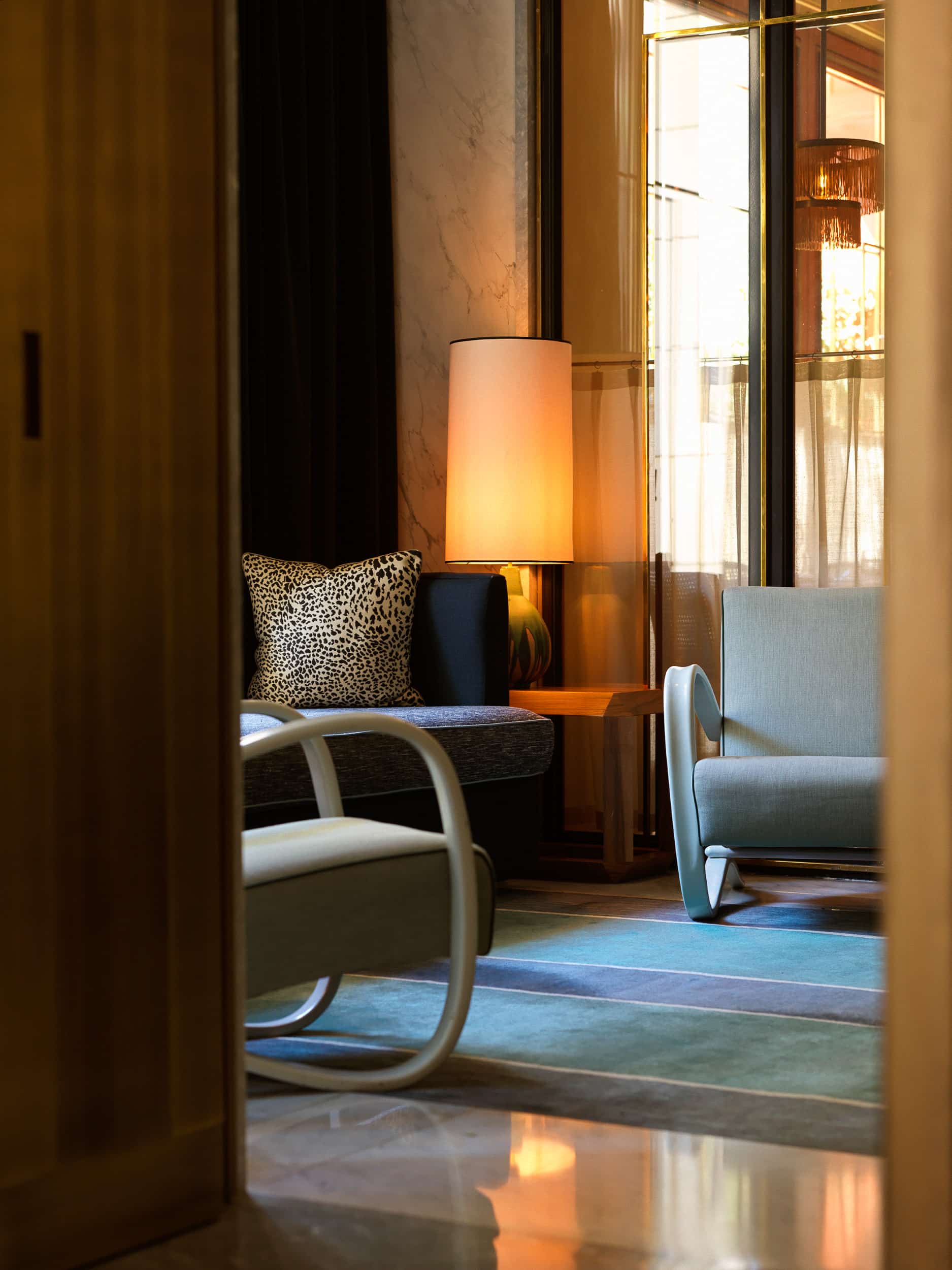Reception at nolinski paris hotel 5 star hotel in Paris. Picture by therese et vincent verrat in 2025
