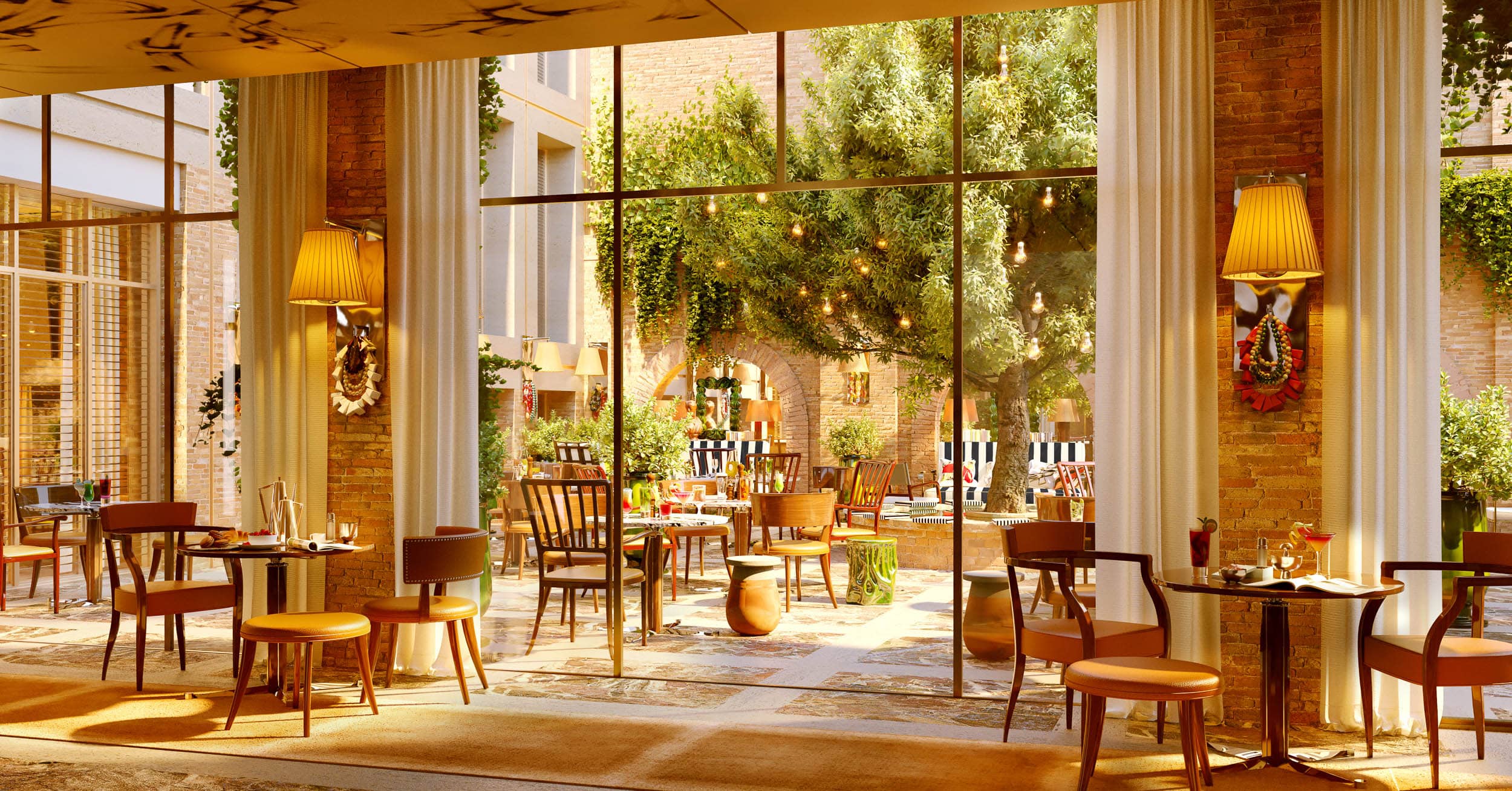 3D of brach roma hotel by starck