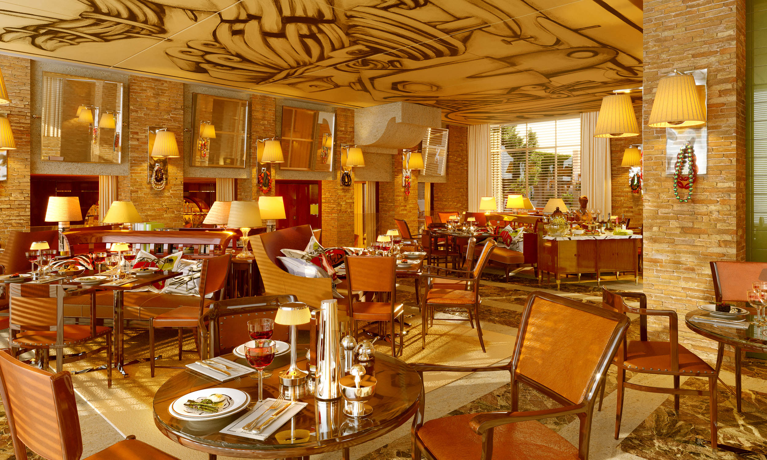 3D of brach roma hotel by starck