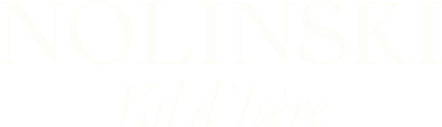 nolinski val d isere logo white 2026