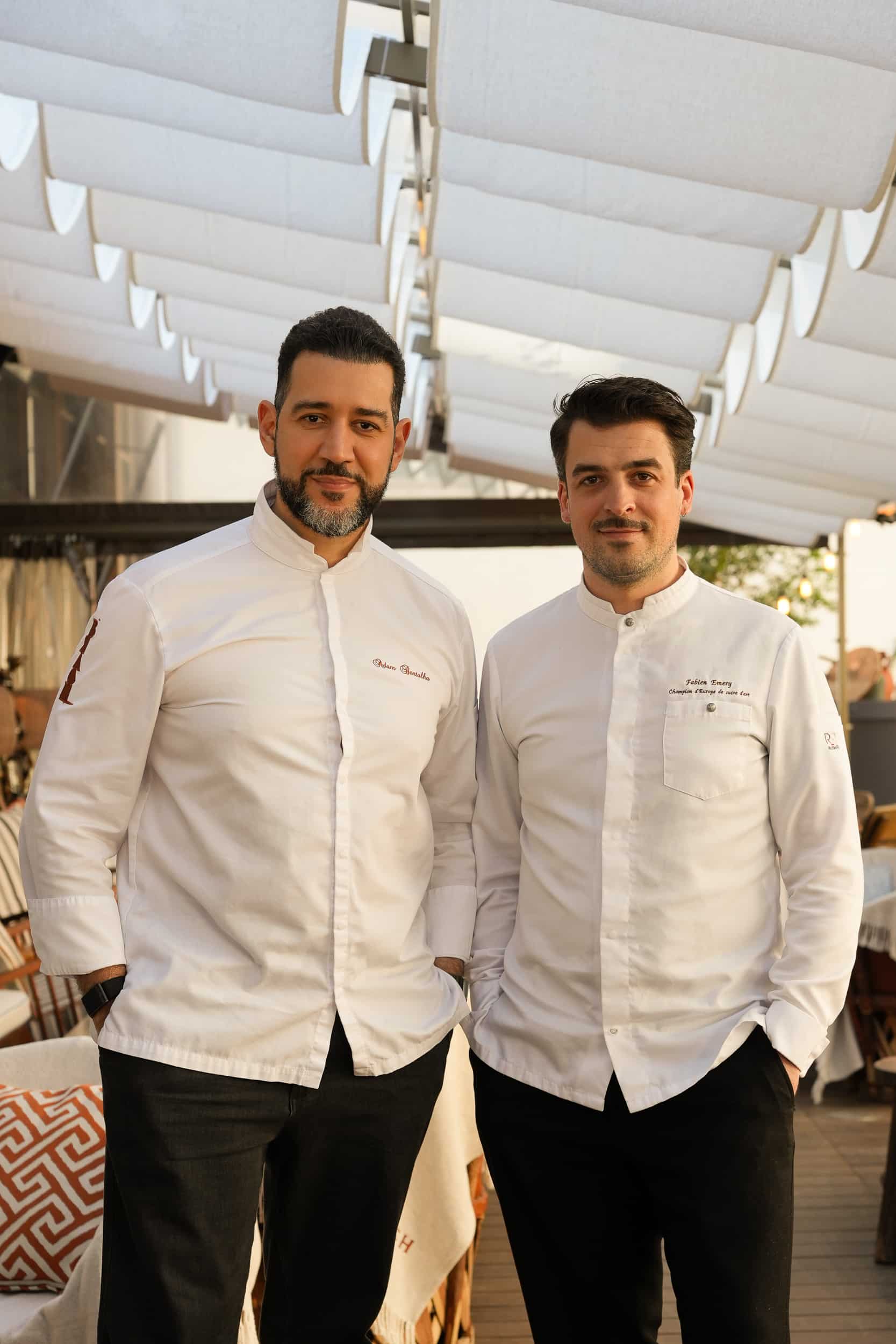 Chefs-cuisinier-patissier-hotel-brach-paris-grupe-evok-collection-Adam-Bentalha-Fabien-Emery