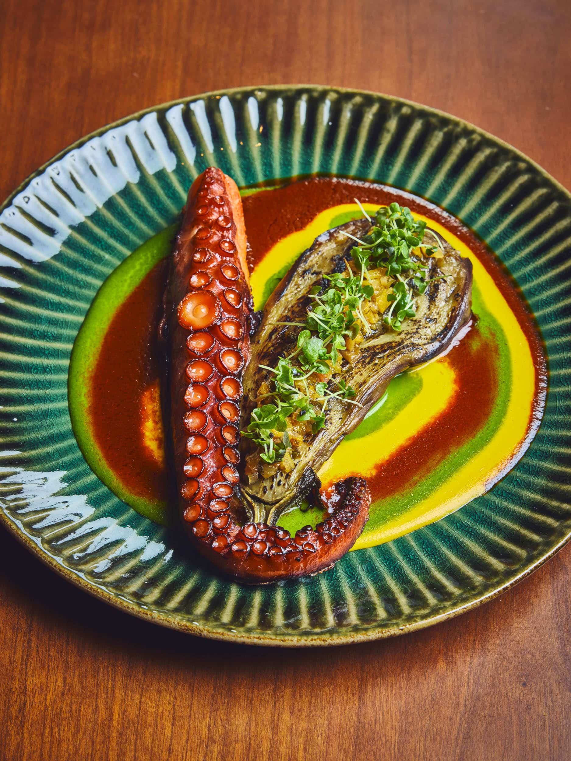 octopus main course at brach madrid hotel and restaurant. Picture by Guillaume Czerw in 2025