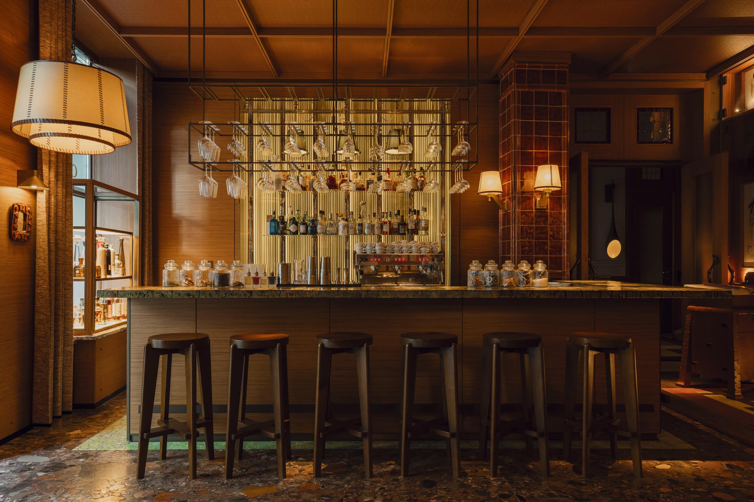 Cocktail bar at brach madrid hotel. Picture by Nolwenn Pernin 2025