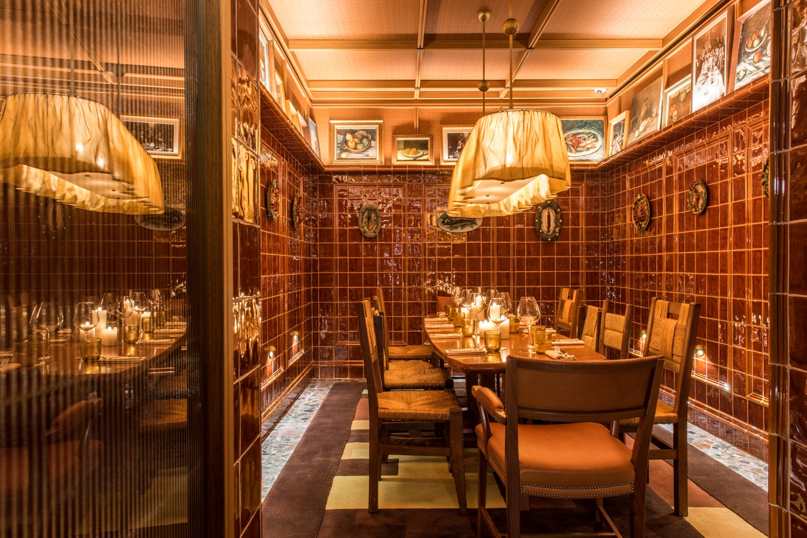 salle a manger at brach madrid hotel and restaurant. Picture by Guillaume de Laubier in 2024