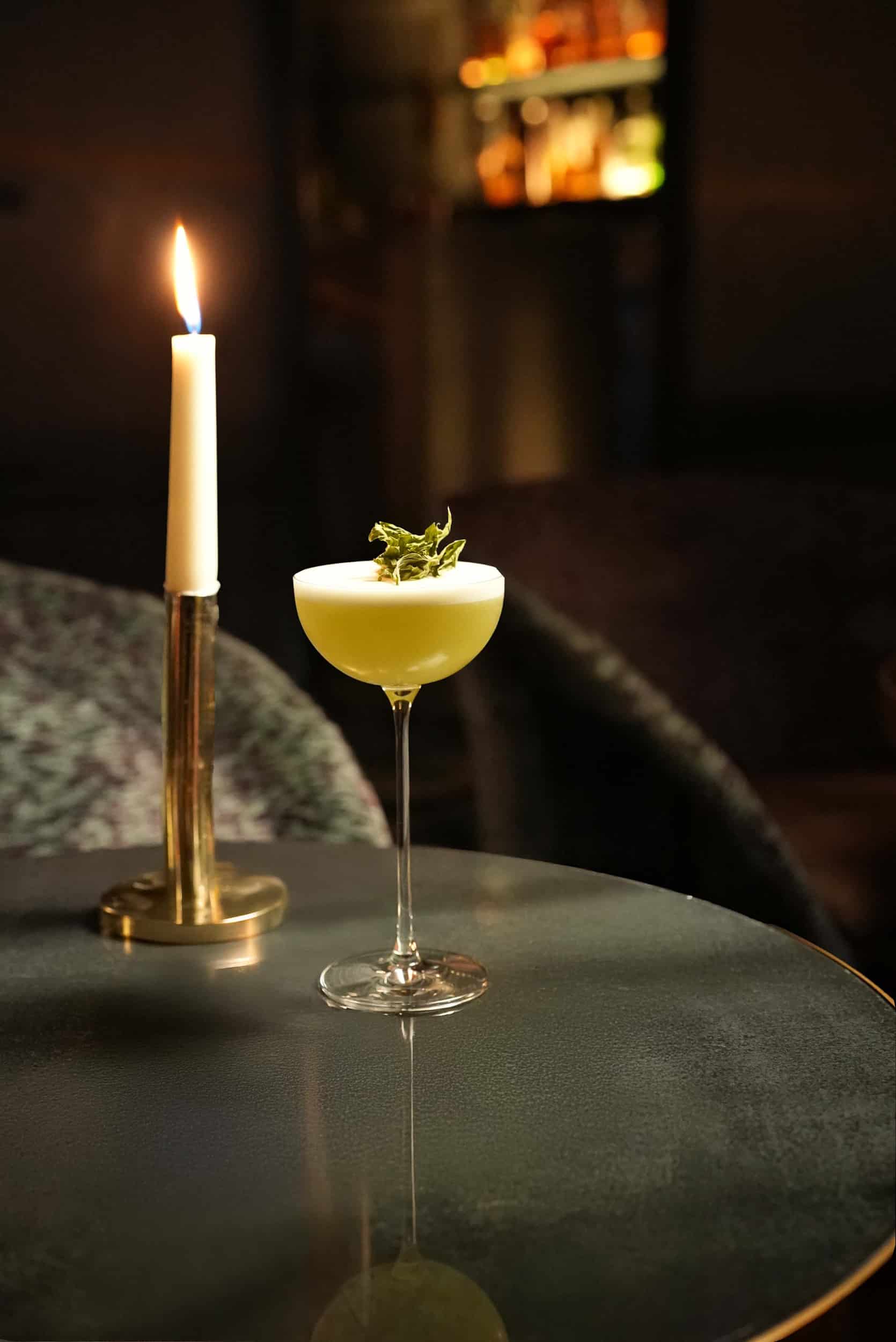 cocktail at the grand salon bar at the nolinski hotel in the heart of paris