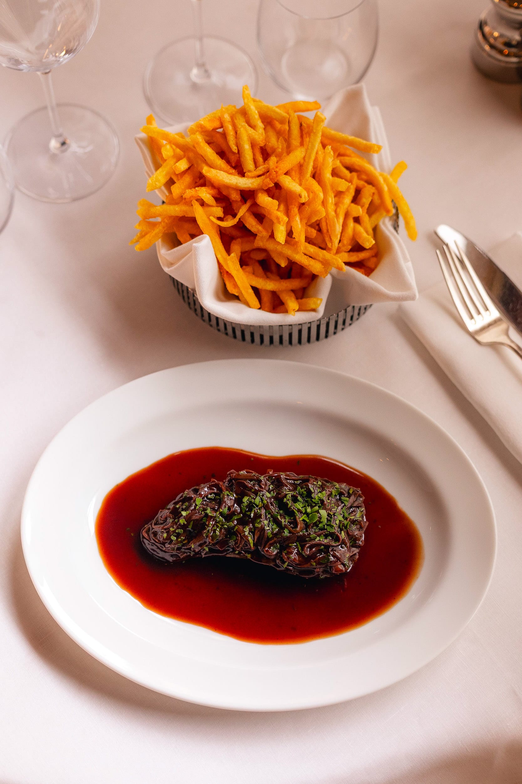 main course at the nolinski restaurant