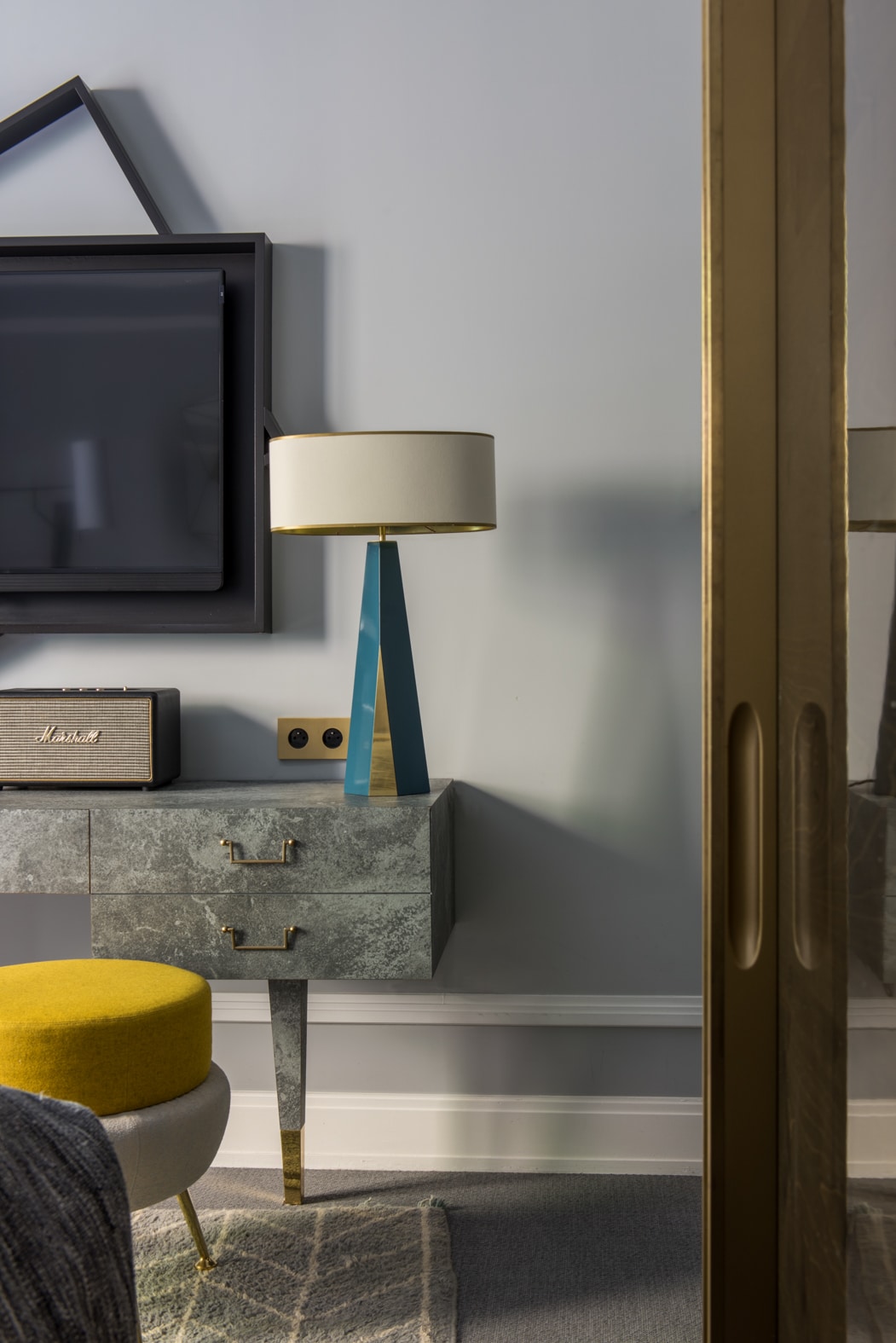 Classic room details in the nolinski paris hotel. Picture by guillaume de laubier in 2022