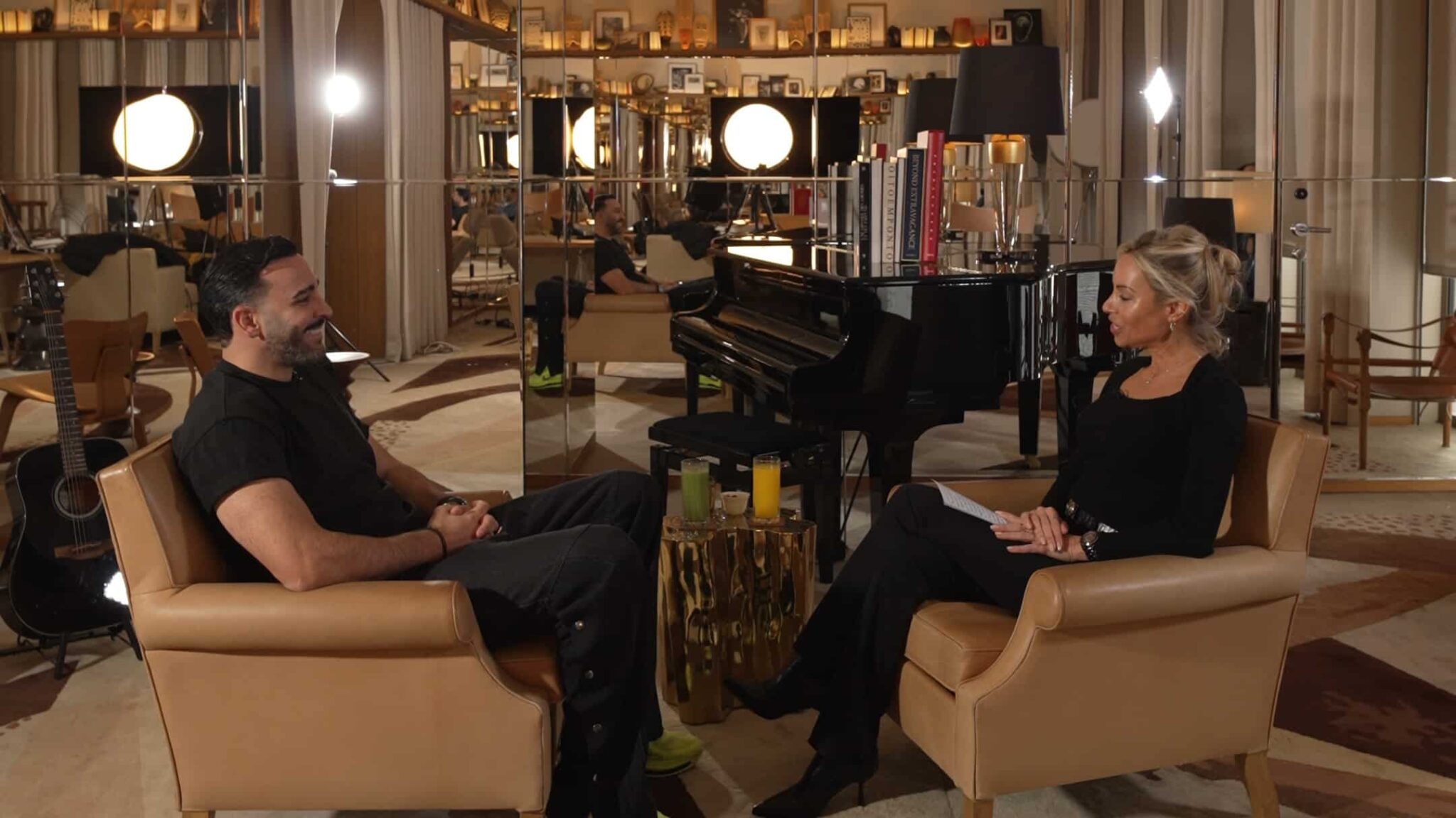 in room with charlotte bouteloup and Adil Rami at brach paris hotel